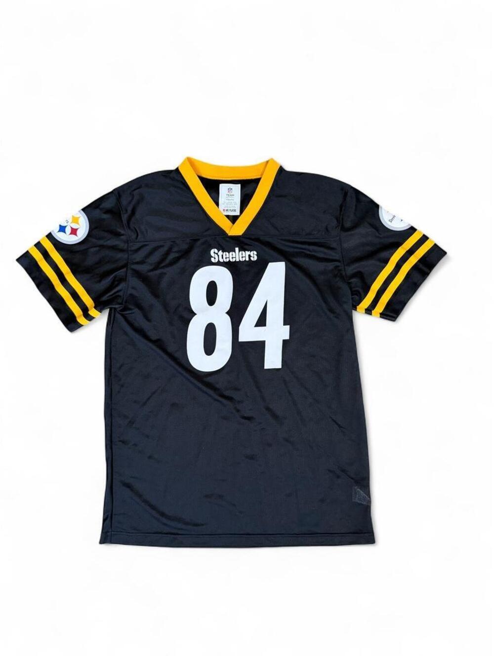 Antonio Brown NFL Pittsburgh Steelers jersey black yellow stripe YOUTH XXL